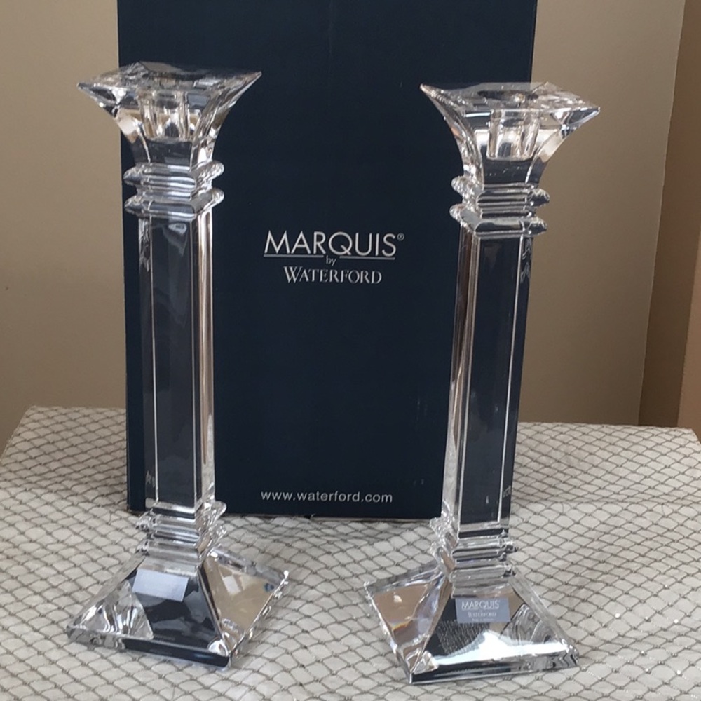 Stunning Crystal Candlesticks